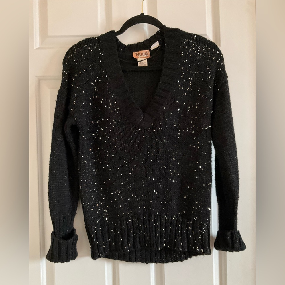 Sequins Black Top